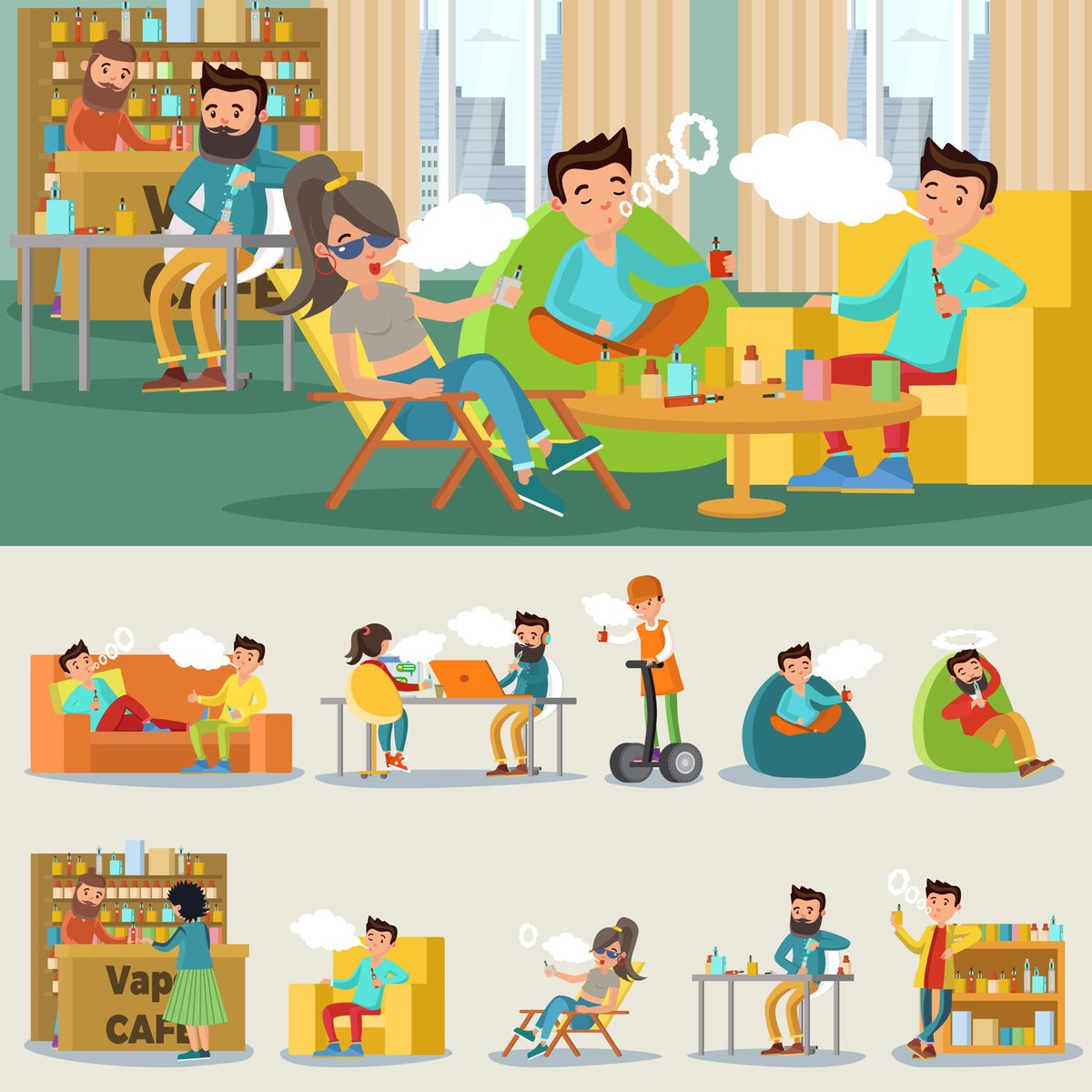 People enjoying creative and leisure activities together.